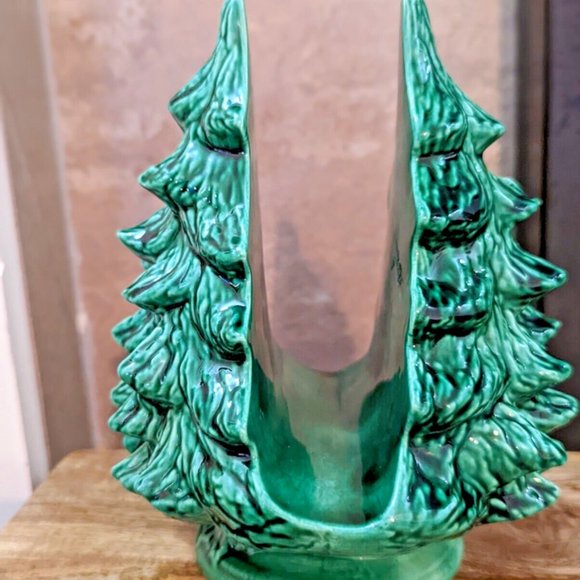 Ceramic Christmas Tree Vintage Napkin Holder - Picture 7 of 7
